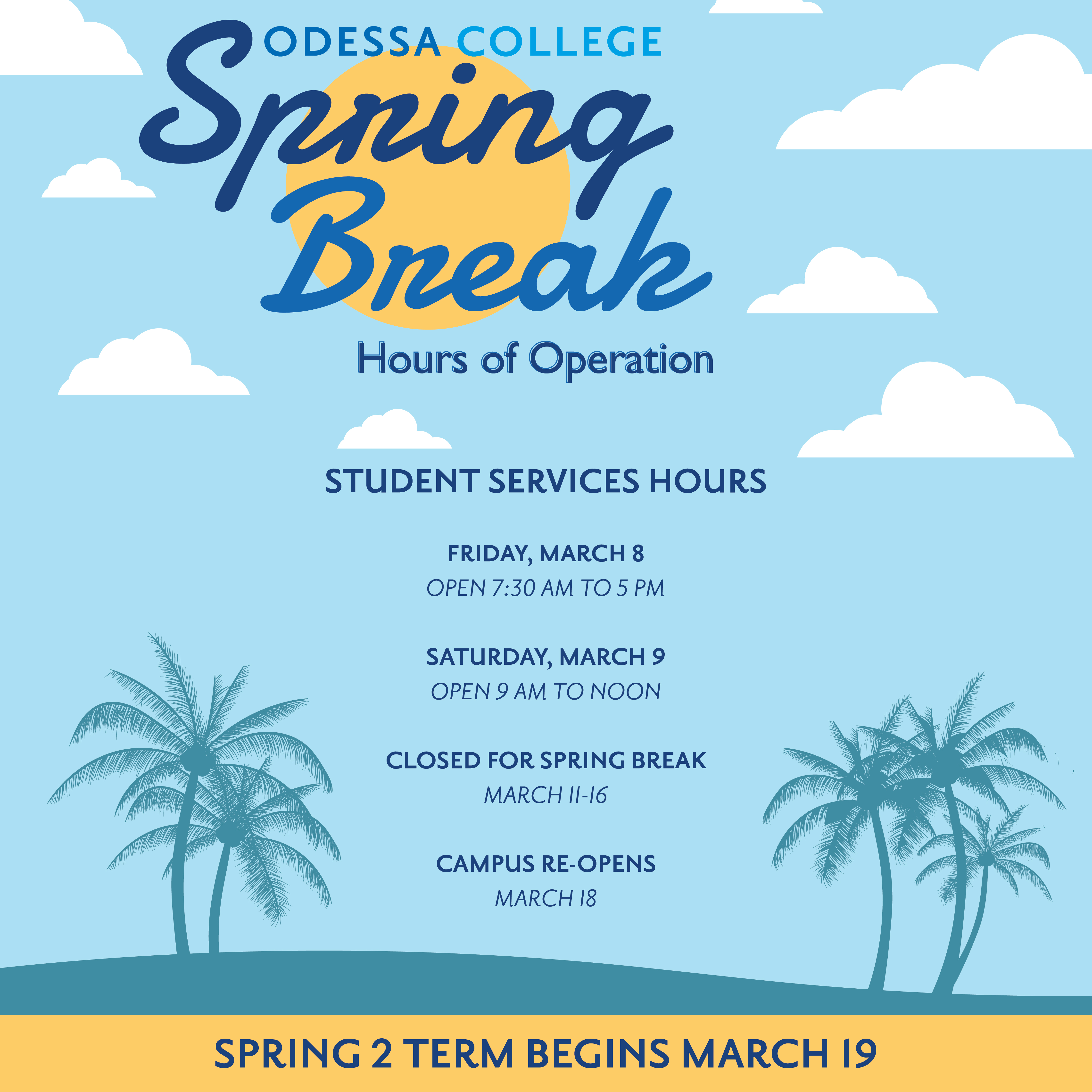 Spring Break 2024 Closure